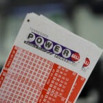 Powerball play slips.