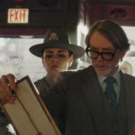 Mila Kunis, Daniel Craig and Josh O’Connor in "Wake Up Dead Man: A Knives Out Mystery. "